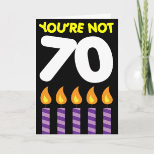 Cartão 70 Birthday Funny Tariff