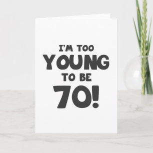 Cartão 70 Birthday Humor