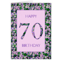70 Birthday Roxo Daisies