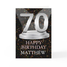 70 Birthday Spotlight Adicionar Uma Placa De Nome