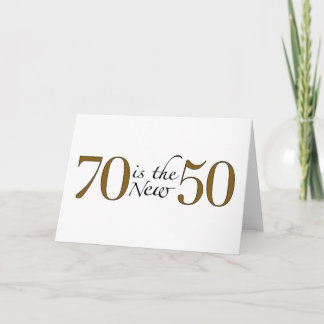 Cartão 70 é o Novo 50