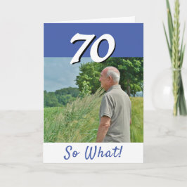 Cartão 70 então? Foto Divertida e Positiva Aniversário de
