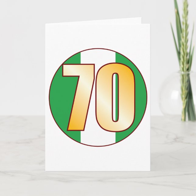 Cartão 70 NIGERIA Gold (Frente)