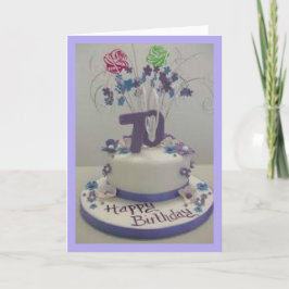 Cartão 70th Birthday Cake