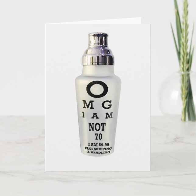 Cartão 70th Birthday Card (Frente)