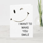 Cartão **70th BIRTHDAY** I WANT TO MAKE YOU "SMILE" FUNNY<br><div class="desc">**70th BIRTHDAY GREETINGS WITH A SMILE AND A JOKE** I THINK THIS CARD IS SO CUTE FOR JUST ABOUT ANYONE!!!! THANK YOU FOR STOPPING BY 1 OF MY 8 STORES!</div>