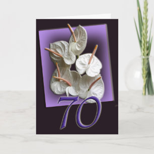 Cartão 70th Happy Birthday Card