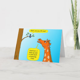 Cartão 714 giraffe cartoon get well card