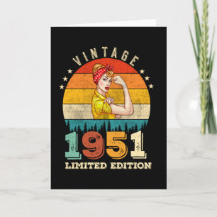 Cartão 71 Anos Mulheres No Dia 1951 Vintage 71ruas No Ani