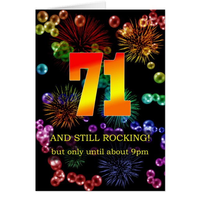 Cartão 71ruas Aniversário Ainda Atropelando (Frente)