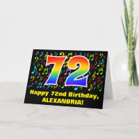 72º Aniversário: Símbolos Musicais Coloridos e Rai
