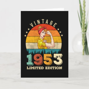 Cartão 72 anos Idade do Dia 1953 Vintage 72º Aniversário