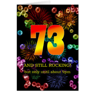Cartão 73º Aniversário Ainda Fogando