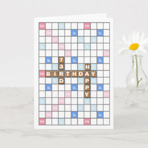Cartão 73º Aniversário, Conselho de Jogo do Word