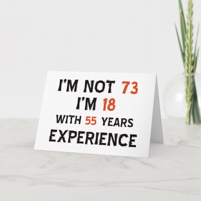 Cartão 73rd birthday designs (Frente)