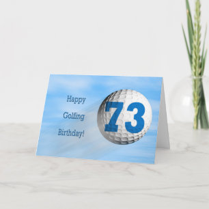 Cartão 73rd birthday golfing card