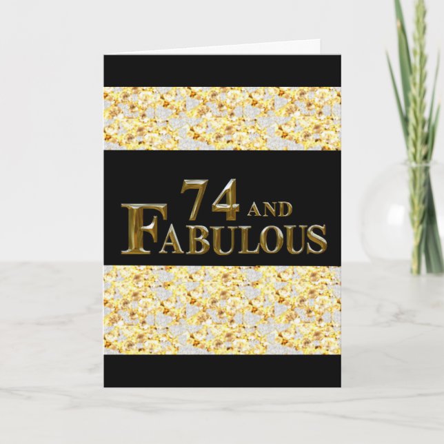 Cartão 74º Aniversário  (Frente)