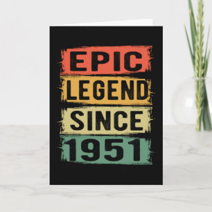 Cartão 74 Anos De Idade Dia 1951 Legenda Epic 74. º Anive