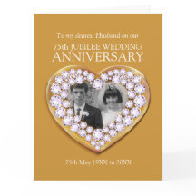 75th wedding anniversary jubilee photo husband