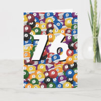 76º aniversário Billiard Balls