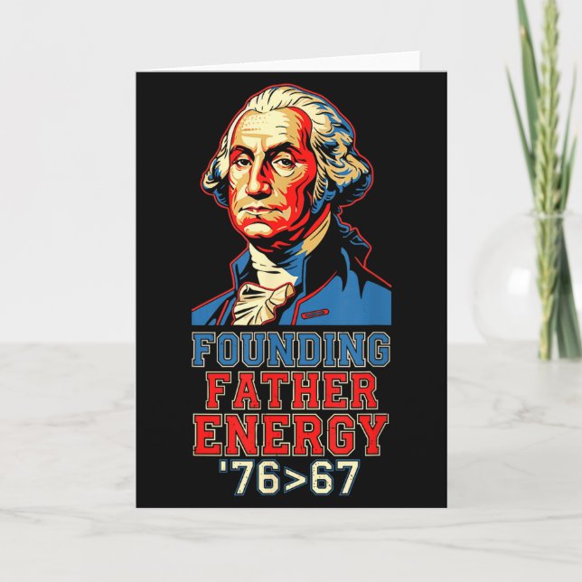 Cartão 76 67 George Washington Founding Father History Fu (Frente)