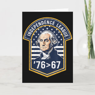 Cartão 76 Maior Que 67 George Washington História Diversã