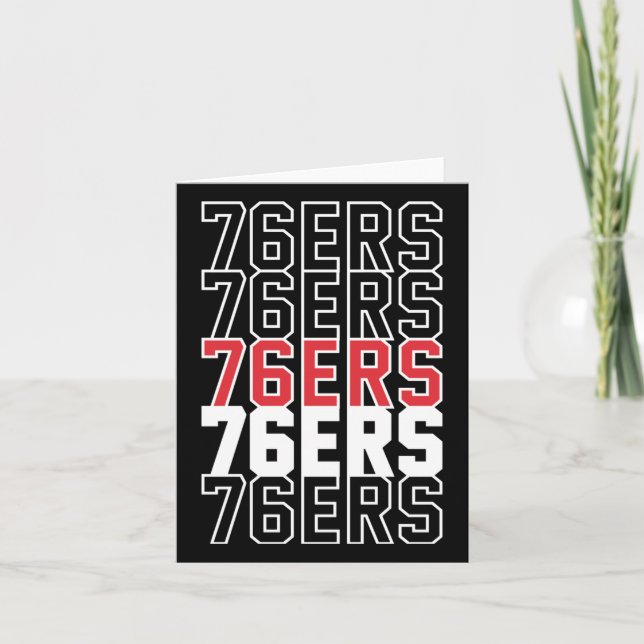 Cartão 76ers  (Frente)