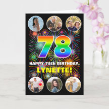 78.º aniversário: Divertido Rainbow #, nome person