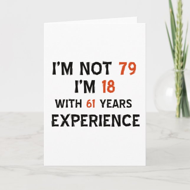 Cartão 79th cool birthday designs (Frente)