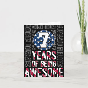 Cartão 7 Anos De Aniversário De 7 De Basquete Incrível
