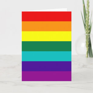 Cartão 7 Bandeira do Rainbow