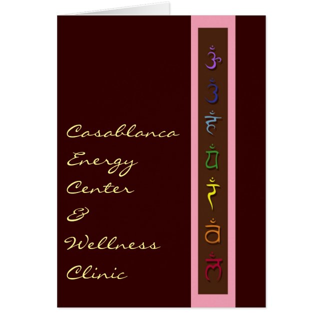 Cartão 7 Chakras no Balanço (Frente)