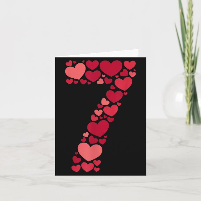 Cartão 7 Romantic 67 Heart Pattern Valentine Love Trend 6 (Frente)