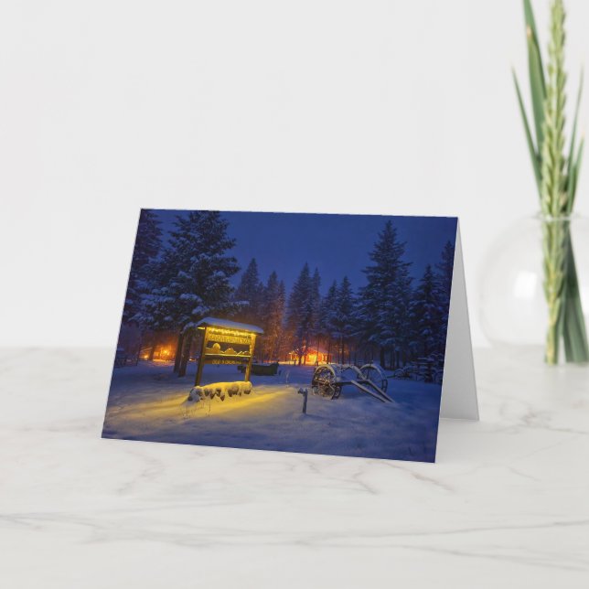 Cartão 7"x5" Folded Card || B&B Night Scene (Frente)