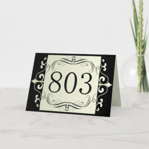 Cartão 803 Area Code