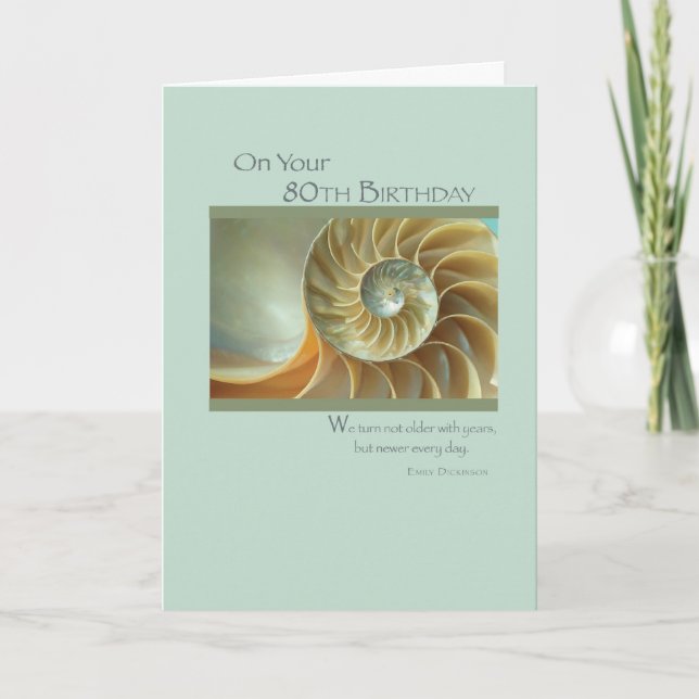 Cartão 80 Birthday (Frente)
