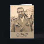 Cartão 80 Birthday Elegant Foto Monograma Home Aniversári<br><div class="desc">Um Cartão de Aniversário Elegante do Monograma Pessoal de Aniversário de 80. A idade pode ser alterada para qualquer idade, não apenas para 80 anos. Sua foto pode estar na frente do cartão de saudação personalizado. Parabéns podem ser mudados ou removidos completamente. Pode ser usado como um convite de aniversário...</div>