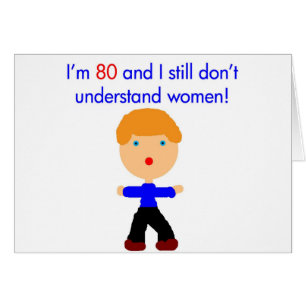 Cartão 80 não compreenda mulheres