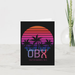 Cartão 80s 90s Retro North Carolina Beach Vacation Obx Ou