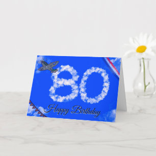 Cartão 80th RAF Spitfire VE Day Birthday Card