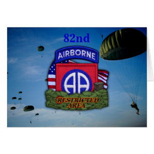 Cartão 82ª divisão aérea veteranos de guerra veteranos de