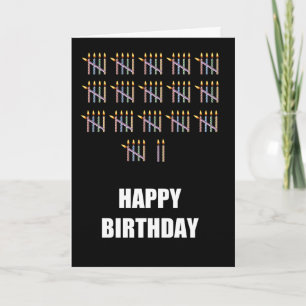 Cartão 82º aniversário com Velas
