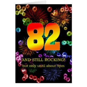 Cartão 82nd Birthday Still Rocking