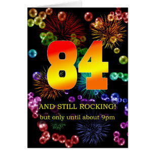 Cartão 84th Birthday Still Rocking