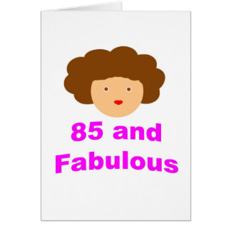 Cartão 85 e fabuloso