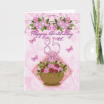 Cartão 85th Birthday Special Lady, Roses And Flowers - 85<br><div class="desc">85th Birthday Special Lady,  Roses And Flowers - 85th Birthday</div>