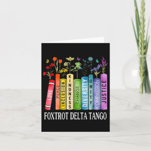Cartão 8647 Foxtrots Tangos Deltas Flor Resistente Boo
