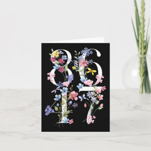 Cartão 8647 Sutil Anti Trump 86 47 Estilo Floral Boho