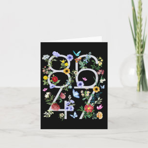 Cartão 8647 Sutil Anti Trump 86 47 Estilo Floral Boho 1