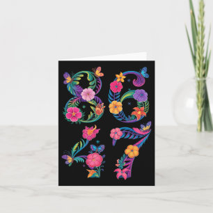 Cartão 8647 Sutil Anti Trump 86 47 Estilo Floral Boho 6
